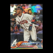 Load image into Gallery viewer, 2018 Topps Chrome Ozzie Albies Rookie Refractor #72