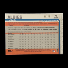 Load image into Gallery viewer, 2019 Topps Chrome Ozzie Albies Blue Wave Refractor Serial # /75