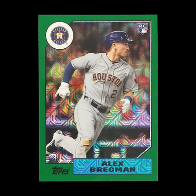 2017 Topps Chrome Alex Bregman Rookie Silver Pack Green Refractor Serial # /150