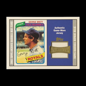 2002 Topps Archives George Brett Game Used Jersey Relic
