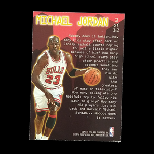 1995-96 Fleer Ultra Michael Jordan Hot Packs Jam City #3