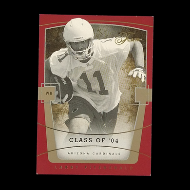 2004 Flair Showcase Larry Fitzgerald Rookie Serial # /100