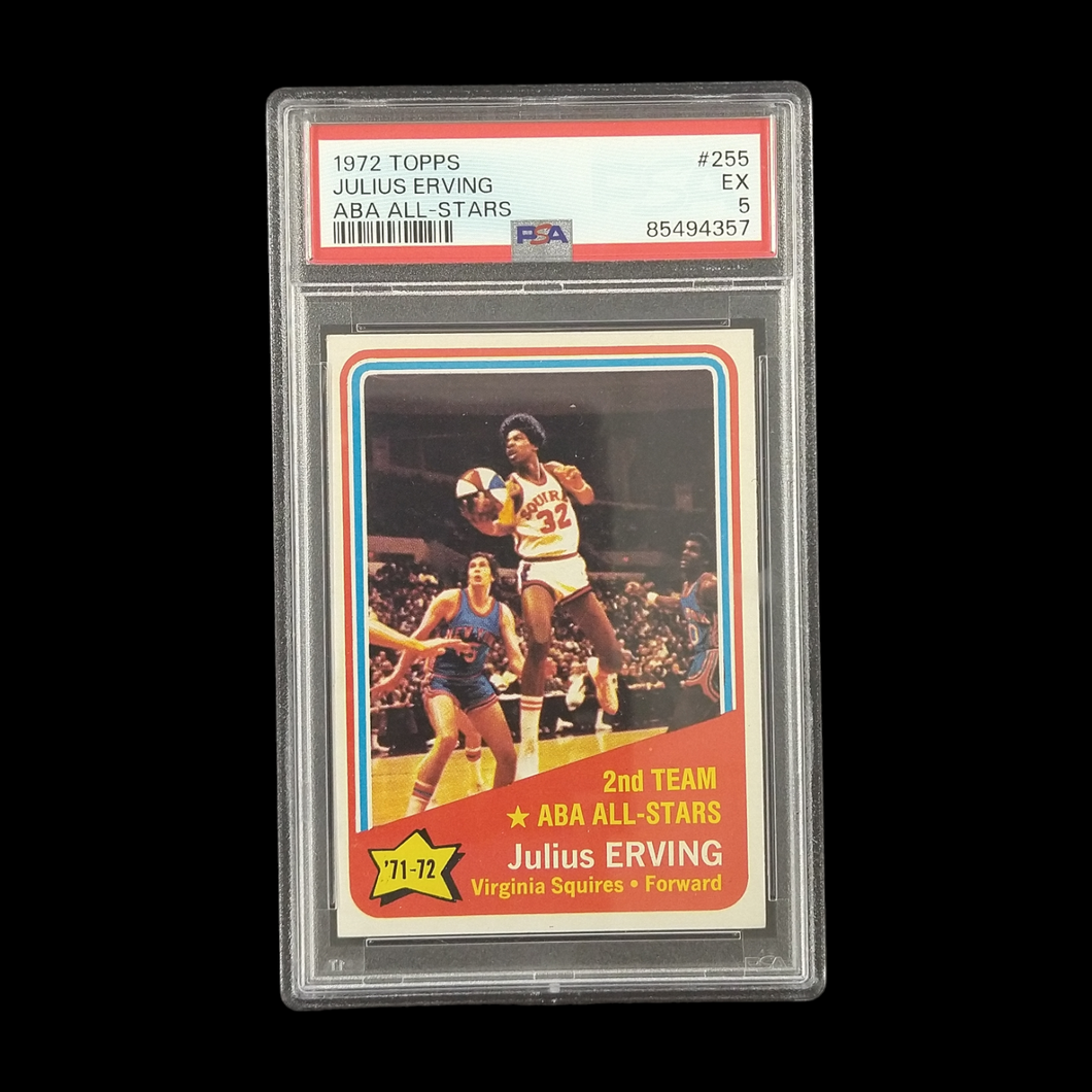 1972 Topps Julius Erving ABA All Stars PSA 5