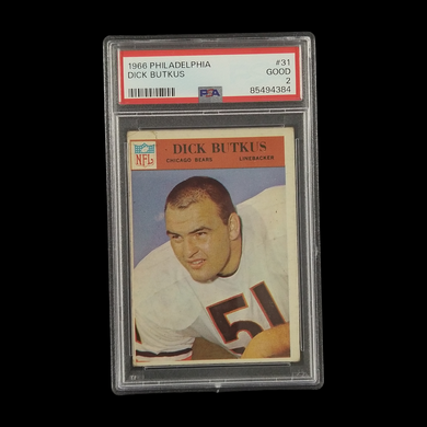 1966 Philadelphia Dick Butkus Rookie #31 PSA 2