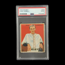 Load image into Gallery viewer, 1933 Goudey Carl Hubbell #234 PSA 2