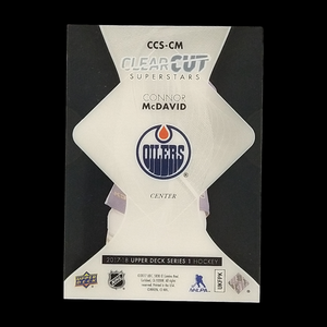 2017-18 Upper Deck Series 1 Connor McDavid Clear Cut