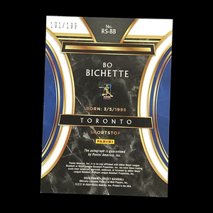 2020 Panini Select Bo Bichette Rookie Autograph Serial # /199