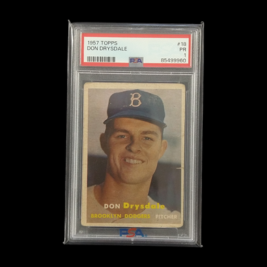 1957 Topps Don Drysdale #18 PSA 1