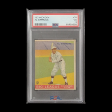 Load image into Gallery viewer, 1933 Goudey Al Simmons #35 PSA 3