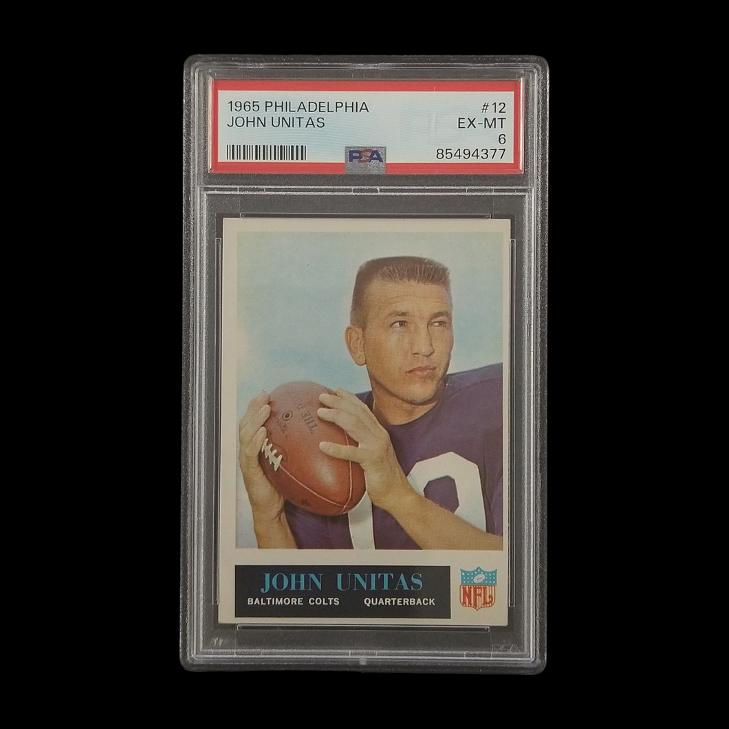 1965 Philadelphia Johnny Unitas #12 PSA 6