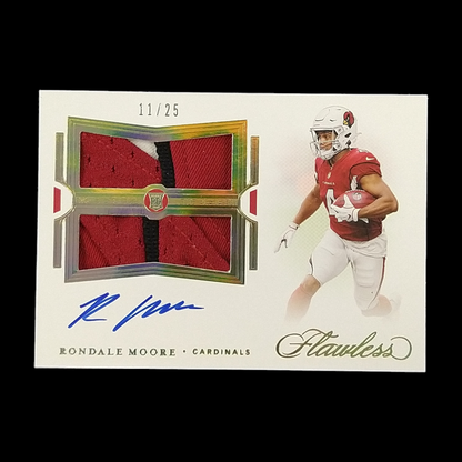 2021 Panini Flawless Rondale Moore Rookie Patch Autograph Serial # /25