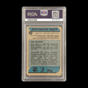 1986 Topps Patrick Roy #53 PSA 7