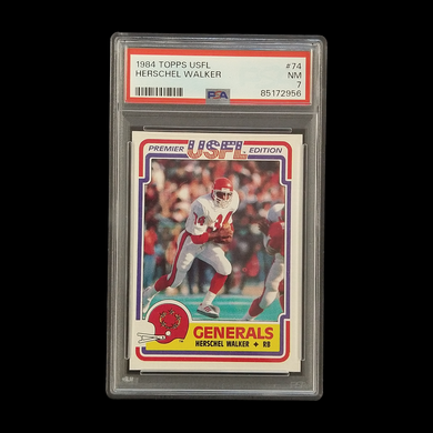 1984 Topps USFL Herschel Walker #74 PSA 7