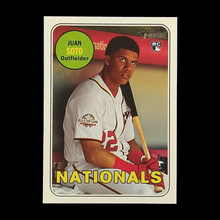 Load image into Gallery viewer, 2018 Topps Heritage Juan Soto Rookie #502