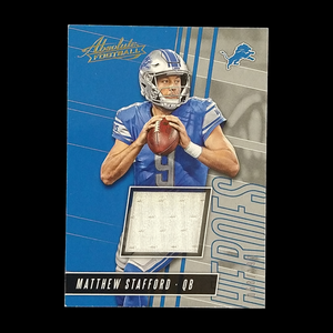 2018 Panini Absolute Matthew Stafford Heroes Jersey Relic Serial # /199