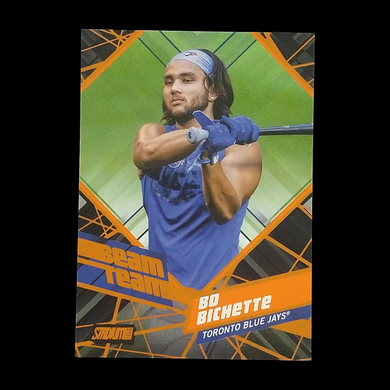 2021 Topps Stadium Club Bo Bichette Beam Team Orange Serial # /50