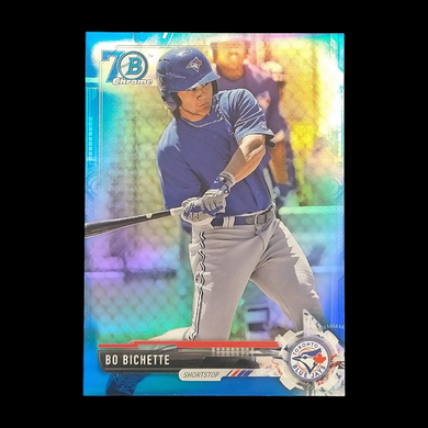 2017 Bowman Chrome Bo Bichette Blue Refractor Serial # /200