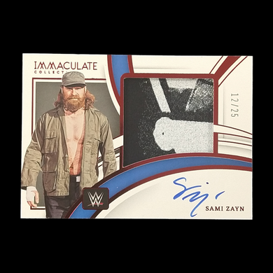 2022 Panini Immaculate Sami Zayn Memorabilia Autograph Serial # /25