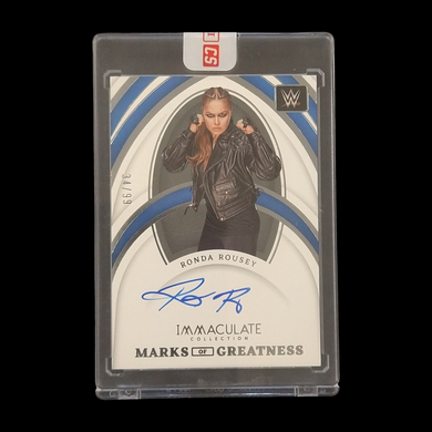 2022 Panini Immaculate Ronda Rousey Autograph Serial # /99