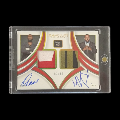 2022 Panini Immaculate Omos & MVP Dual Patch Autograph Serial # /10