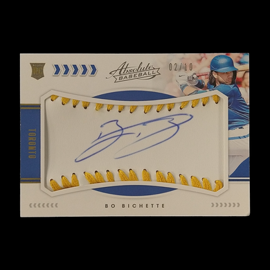 2020 Panini Absolute Memorabilia Bo Bichette Rookie Baseball Autograph Serial # /10