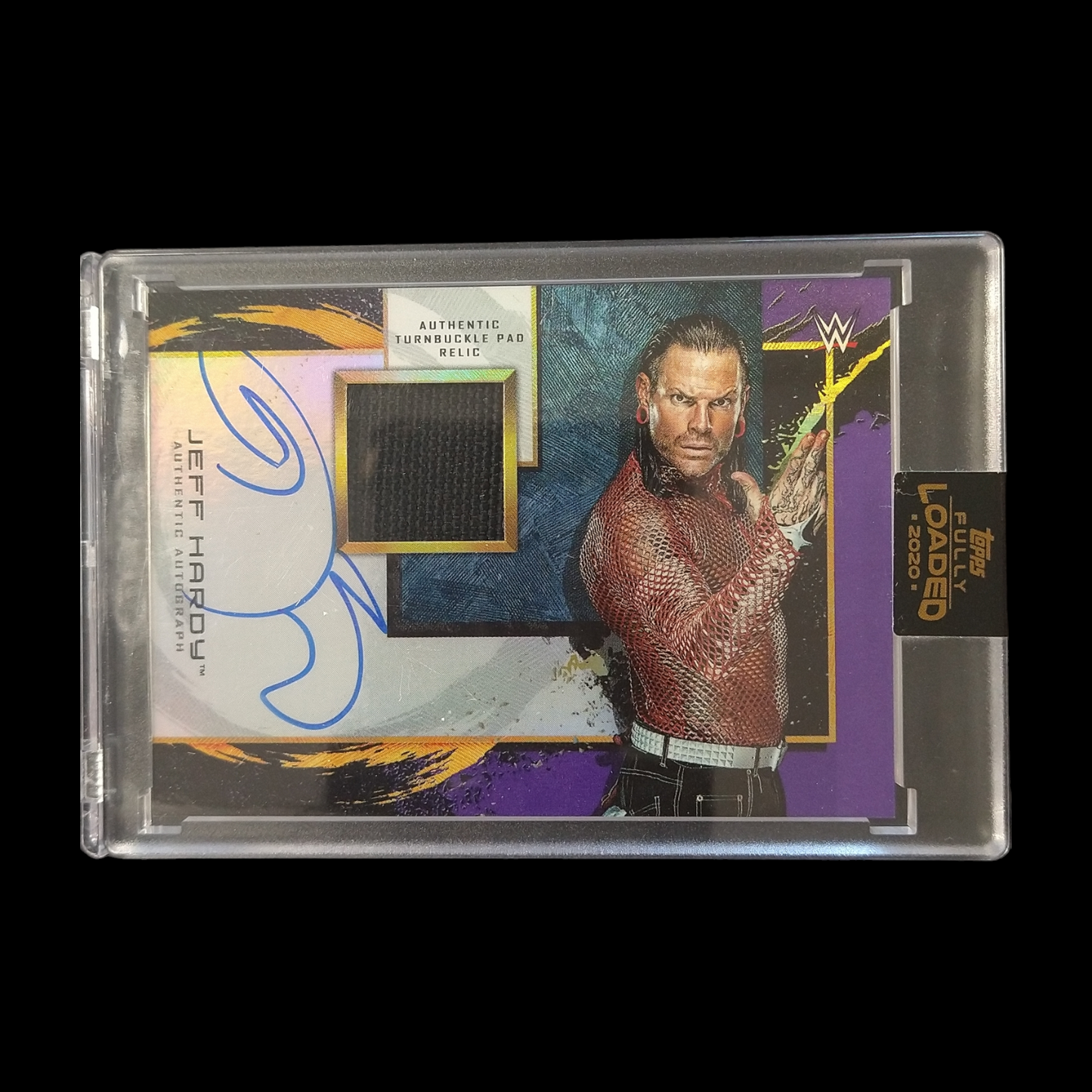2020 Topps WWE Fully Loaded Jeff Hardy Relic Autograph /25