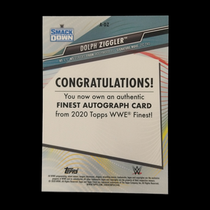 2020 Topps Finest Orange Refractor Dolph Ziggler Autograph /25