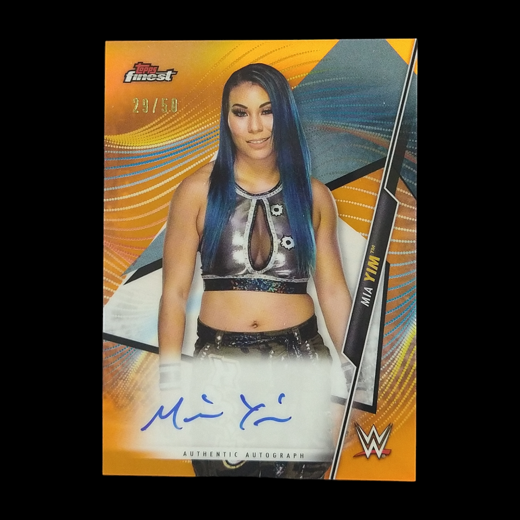 2020 Topps Finest Orange Refractor Mia Yim Autograph /25