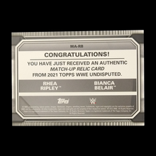 Load image into Gallery viewer, 2021 Topps Undisputed Rhea Ripley &amp; Bianca Belair Relic /5