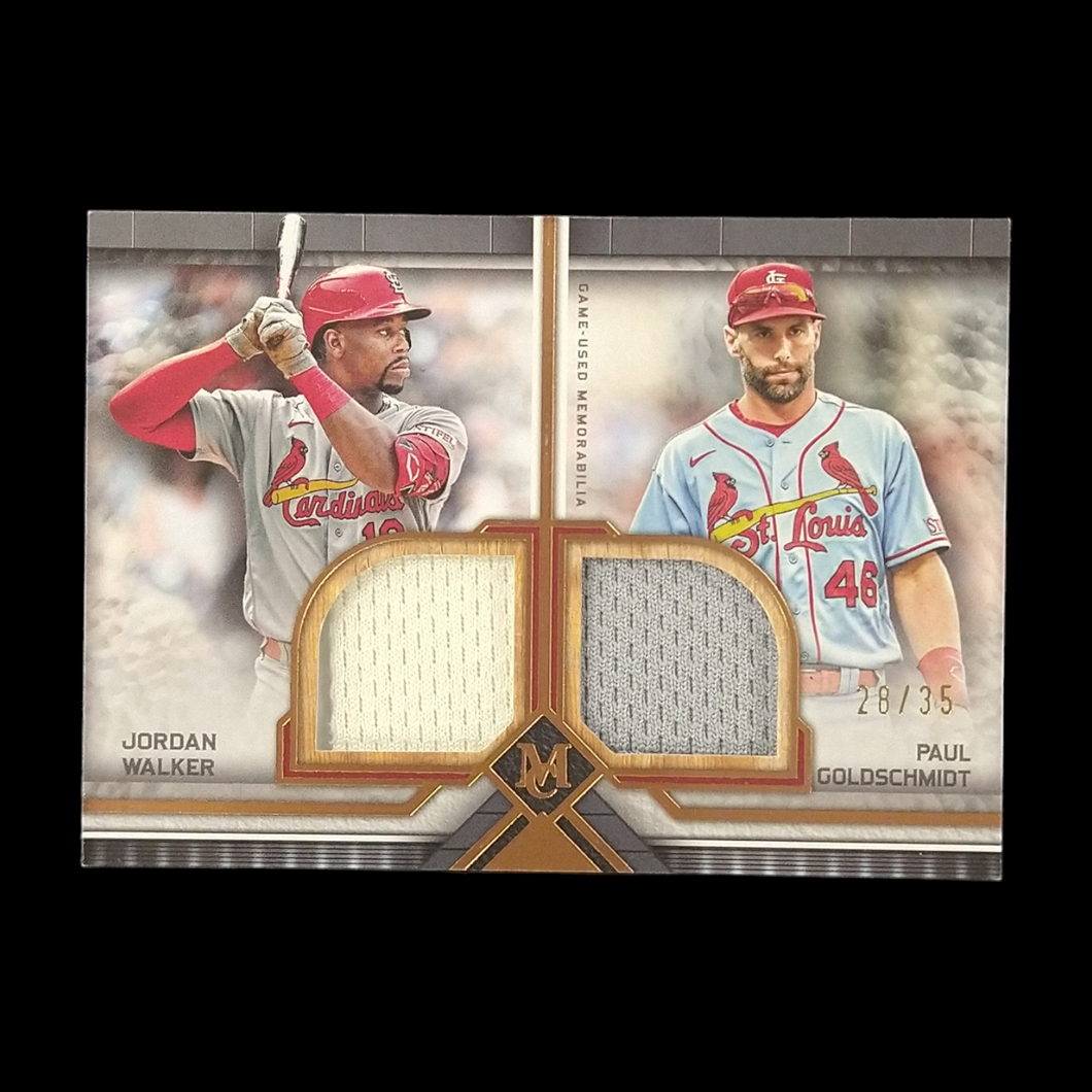 2023 Topps Museum Jordan Walker / Paul Goldschmidt Dual Jersey /35