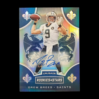 2019 Panini Rookies & Stars Crusade Drew Brees Prizm Autograph /3