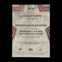 Load image into Gallery viewer, 2023 Topps Logan O&#39;Hoppe Rookie Autograph