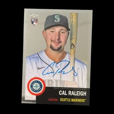2022 Topps Chrome Cal Raleigh Rookie Autograph
