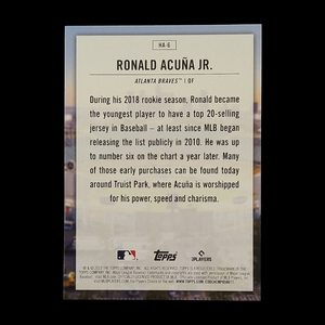 2021 Topps Ronald Acuna Jr Home Field Advantage