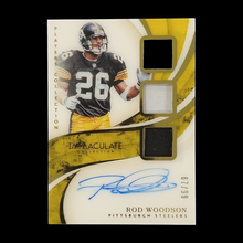 Load image into Gallery viewer, 2019 Panini Immaculate Rod Woodson Triple Jersey Autograph /99