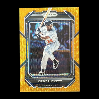 2023 Panini Prizm Kirby Puckett Orange Wave /50