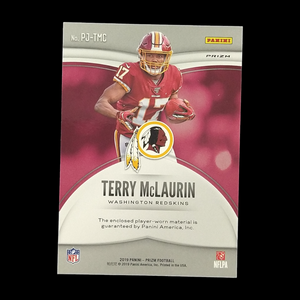 2019 Panini Prizm Terry McLaurin Rookie Jersey