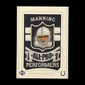 2003 Upper Deck Peyton Manning All Pro Patch Relic