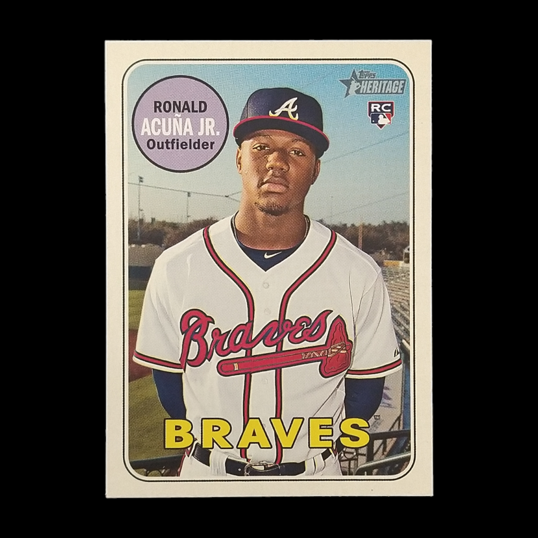 2018 Topps Heritage Ronald Acuna Jr Rookie