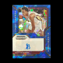Load image into Gallery viewer, 2021-22 Panini Prizm Draft Scottie Barnes Rookie Blue Ice Autograph /25