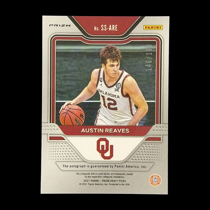 2021-22 Panini Prizm Draft Austin Reaves Red Rookie Autograph /199