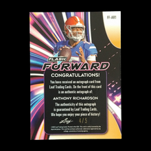 Load image into Gallery viewer, 2022 Leaf Flash Anthony Richardson Rookie Autograph /5