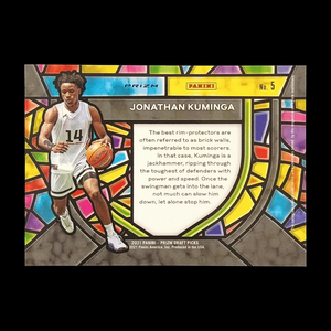2021-22 Panini Prizm Draft Jonathan Kuminga Rookie Stained Glass