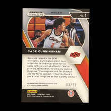 Load image into Gallery viewer, 2021-22 Panini Prizm Cade Cunningham Purple Rookie /75