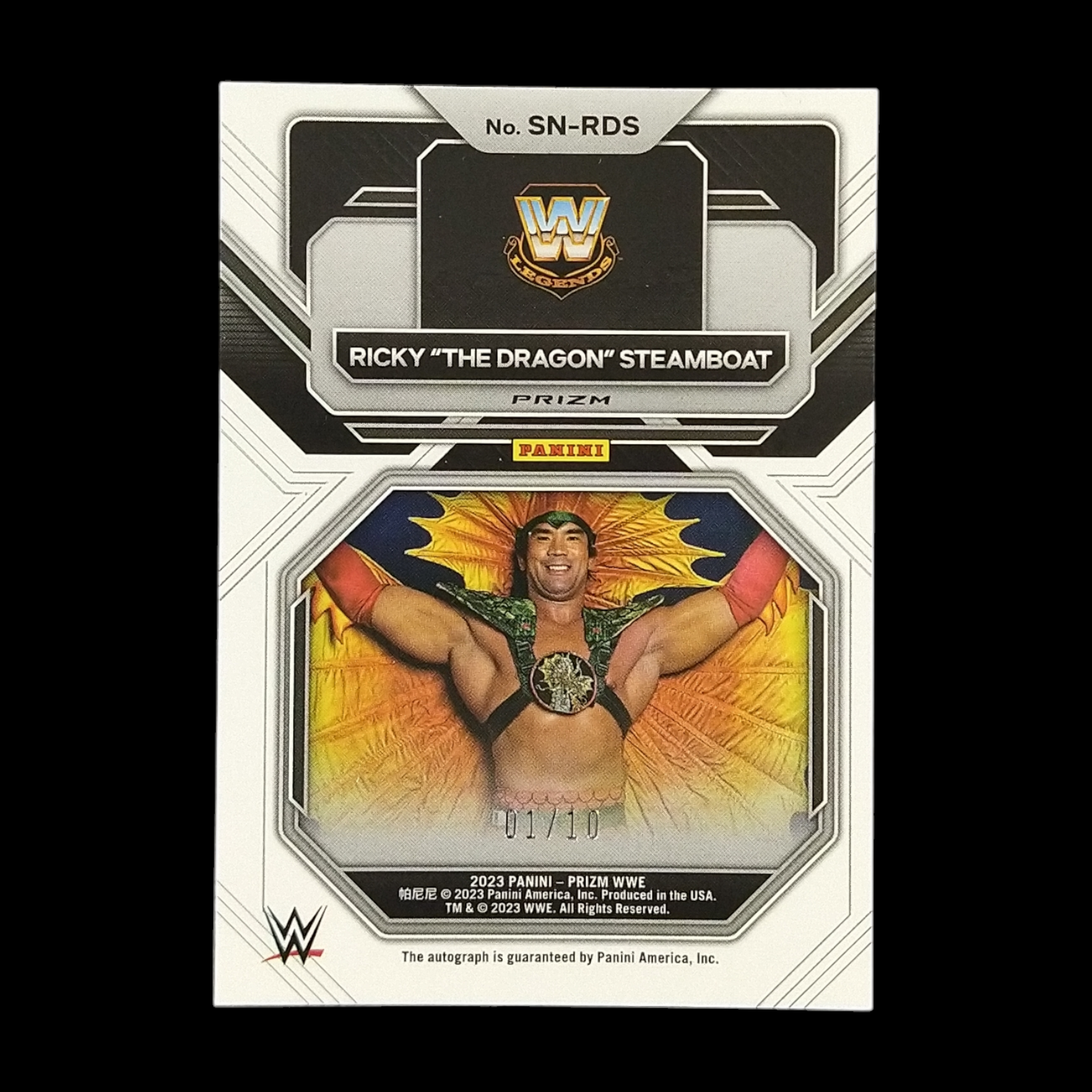 2023 Panini Prizm Fast Break Ricky The Dragon Steamboat Gold Autograph /10