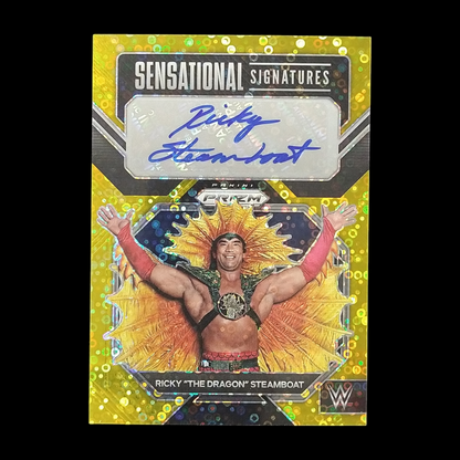 2023 Panini Prizm Fast Break Ricky The Dragon Steamboat Gold Autograph /10