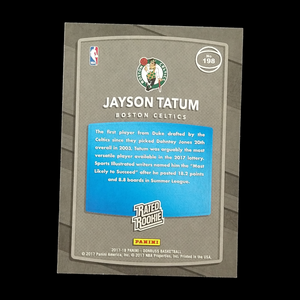 2017-18 Panini Donruss Jayson Tatum Rated Rookie