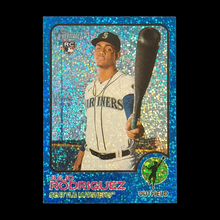 Load image into Gallery viewer, 2022 Topps Heritage Julio Rodriguez Rookie Blue Sparkle #700