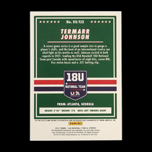 Load image into Gallery viewer, 2022 Panini Stars &amp; Stripes Termarr Johnson Jersey Relic Autograph /250