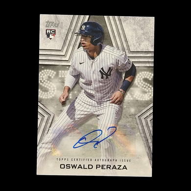 2023 Topps Oswald Peraza Baseball Stars Autograph